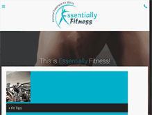 Tablet Screenshot of essentiallyfitness.com